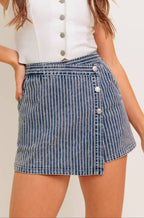 demi skort - blue white