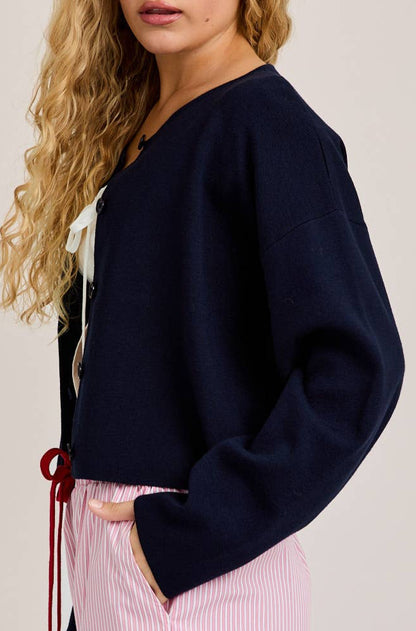 charlotte cardigan - navy
