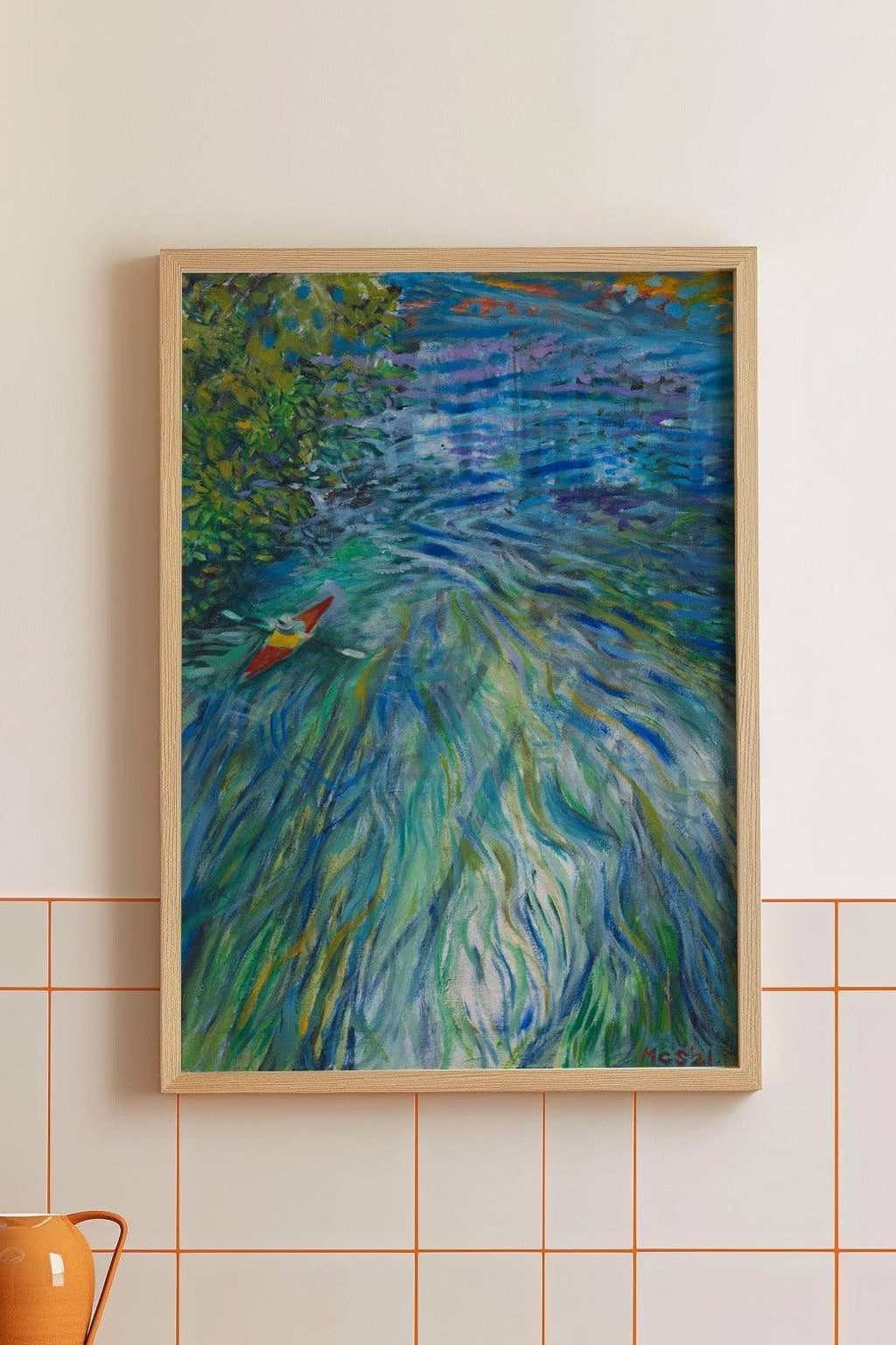 san marcos river print | el baker x mcseaborne art