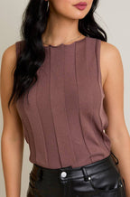collins top - mocha