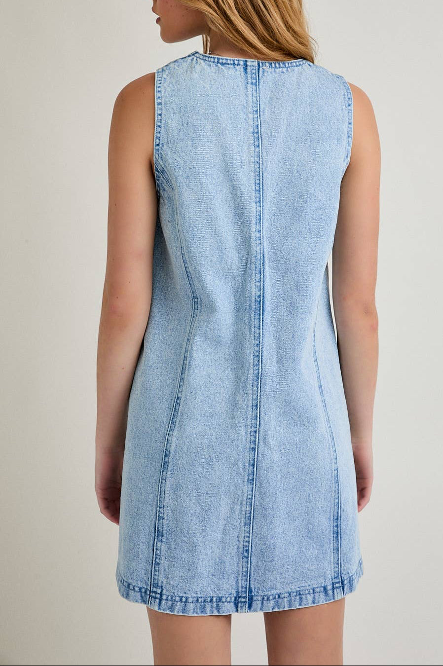finley dress - light denim