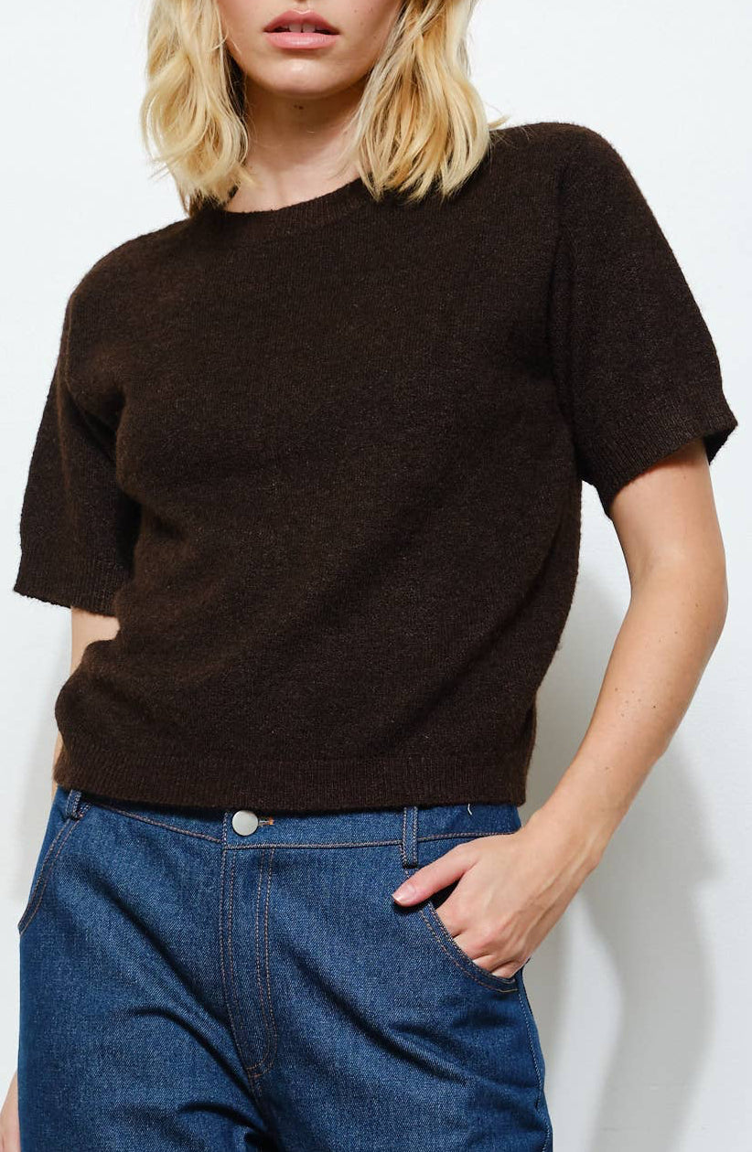 adri sweater - chocolate