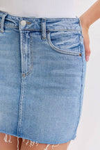 brynn skirt - light wash