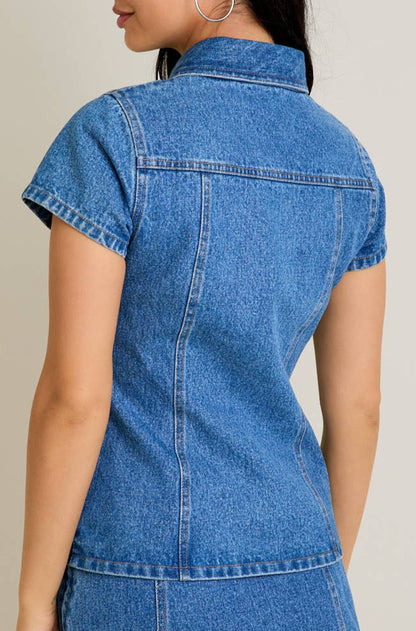 sawyer top - denim