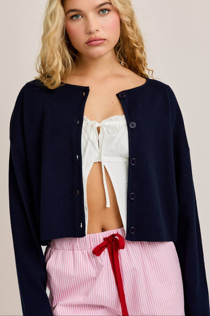 charlotte cardigan - navy