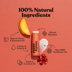pomegranate peach lip balm