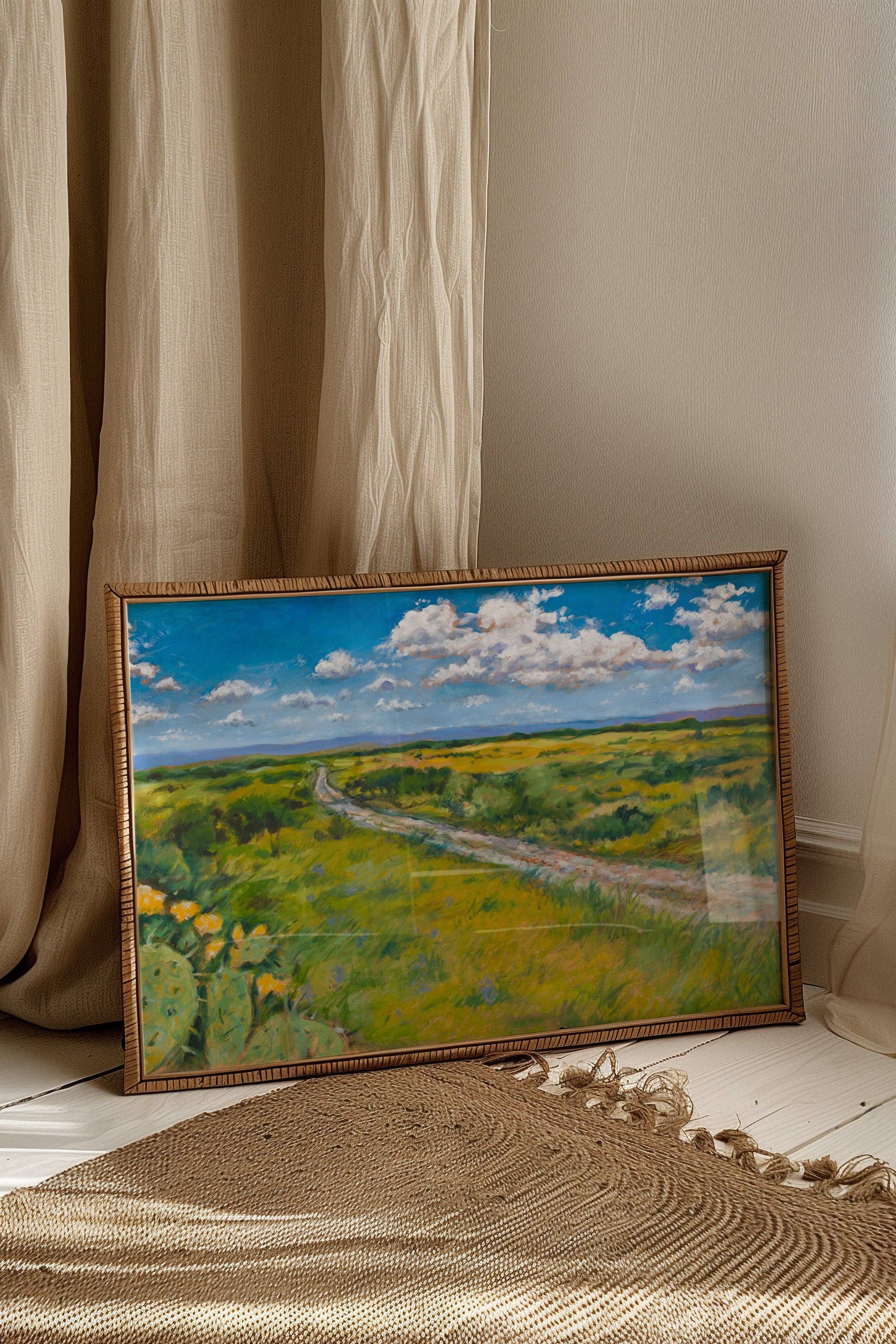 texas hill country prickly pear print | el baker x mcseaborne art