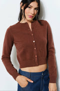 devyn cardigan - brown