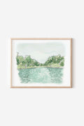 barton springs art print