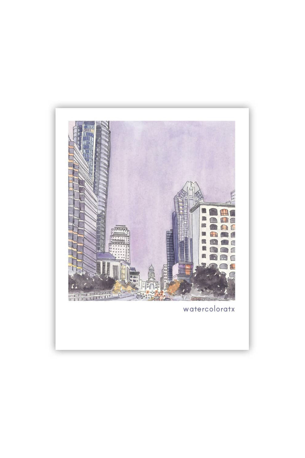 congress ave polaroid sticker