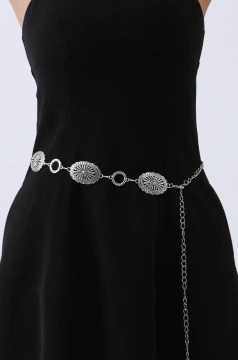 denver chain belt – antique silver