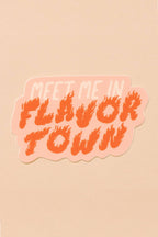 meet me in flavortown sticker