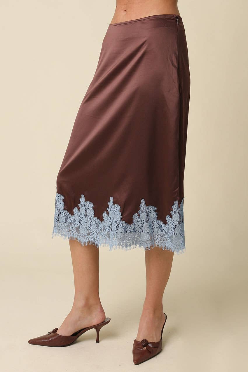 lois skirt - brown