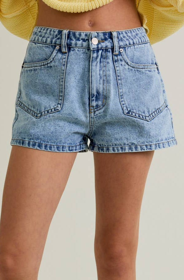 trinity short - denim