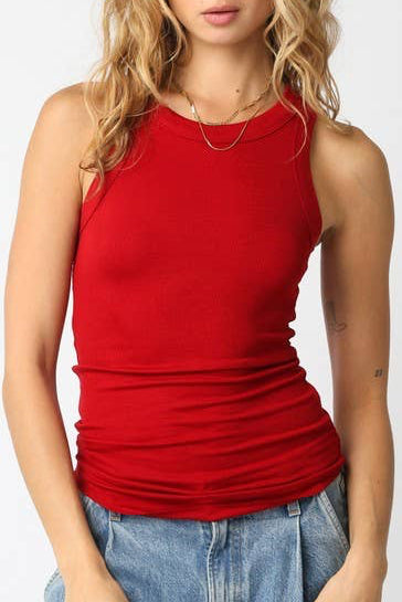 dean tank top - red
