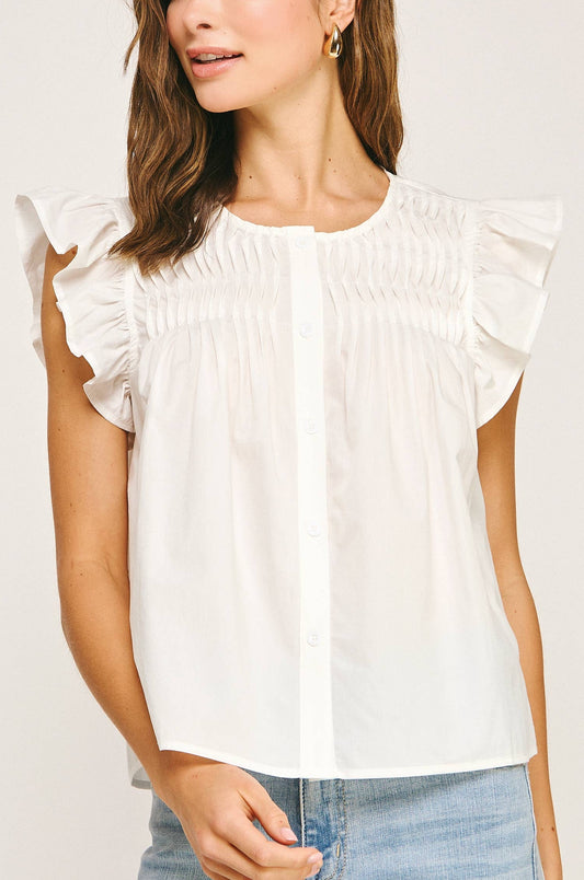 clare top - off white