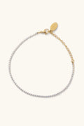 micro tennis bracelet - gold