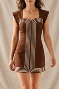 josephine dress - mocha