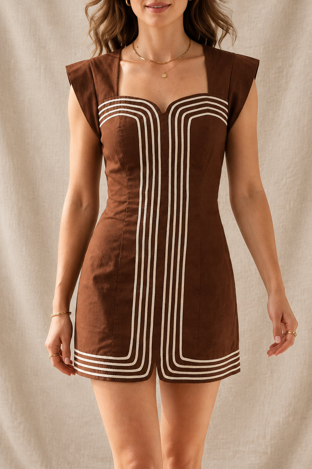 josephine dress - mocha