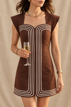 josephine dress - mocha