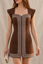 josephine dress - mocha