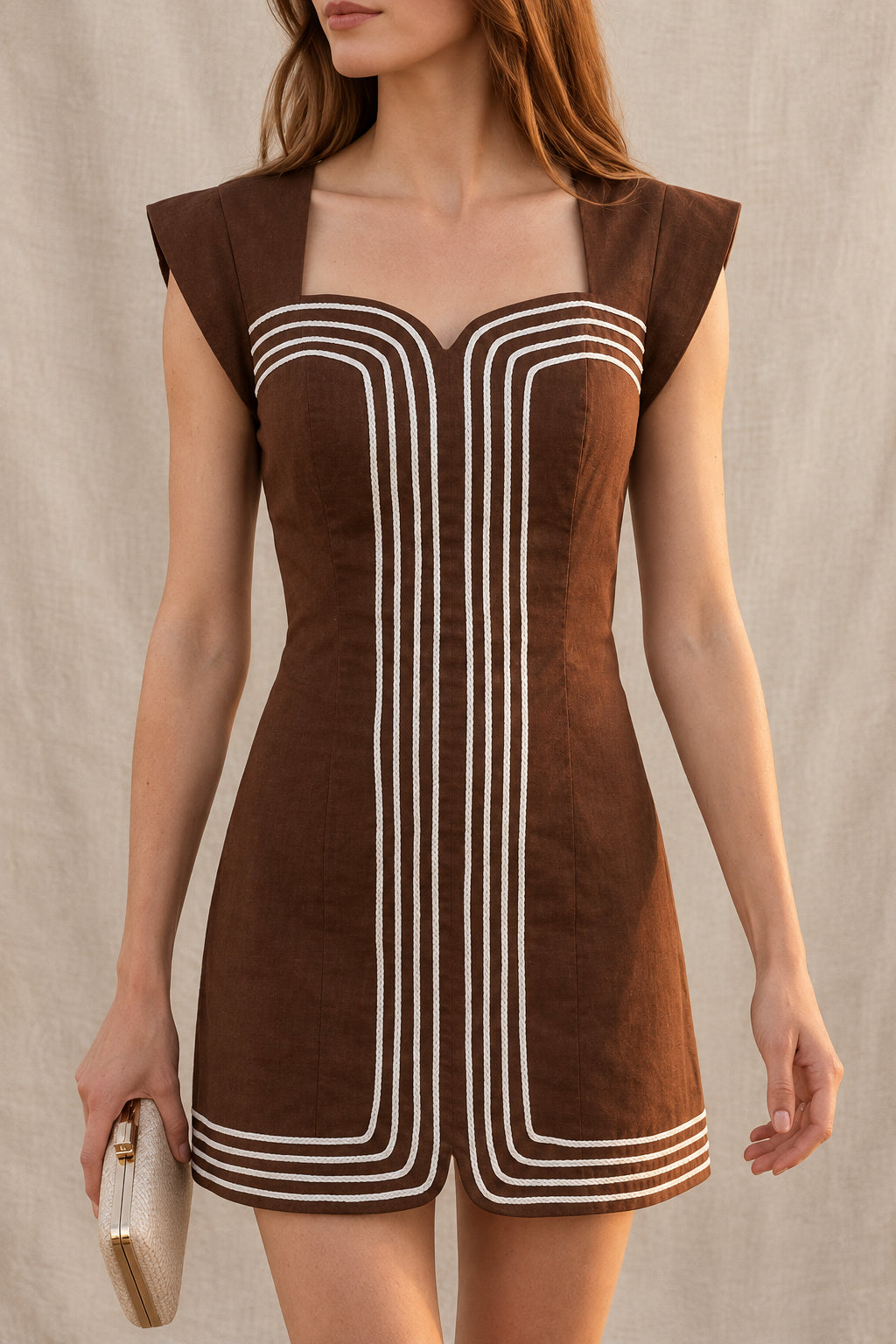 josephine dress - mocha
