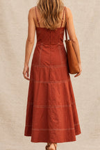 billie dress - brick