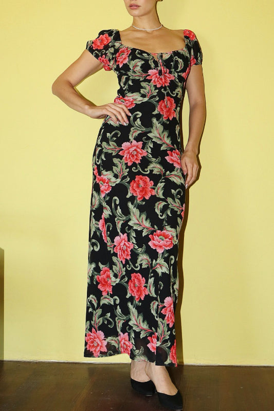 marley maxi dress - black