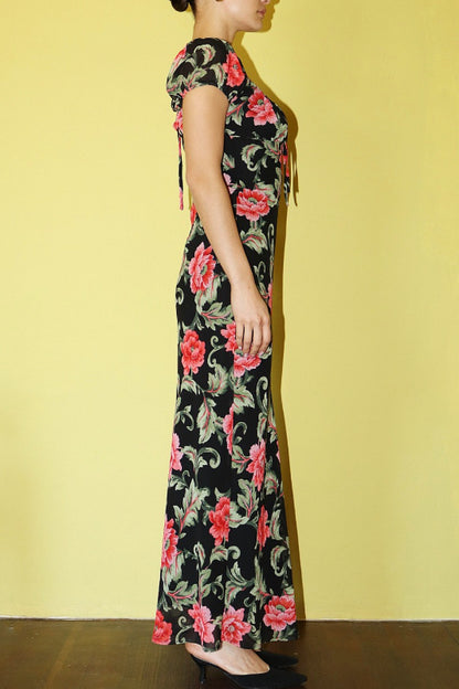 marley maxi dress - black