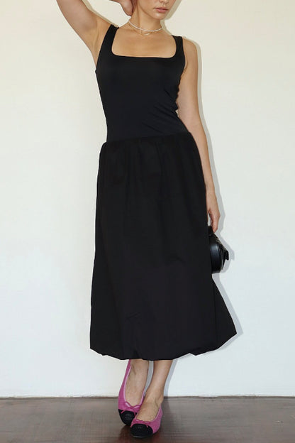 jennifer midi dress - black