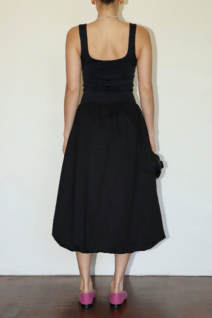 jennifer midi dress - black