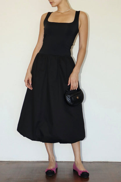 jennifer midi dress - black