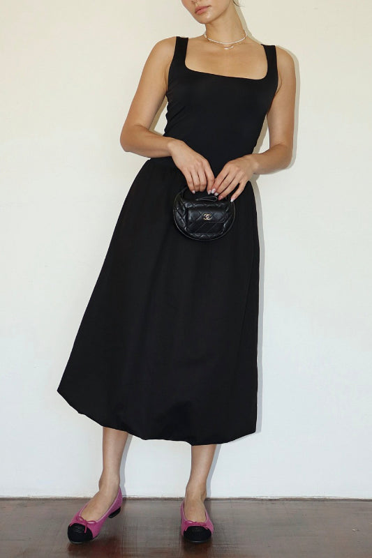 jennifer midi dress - black