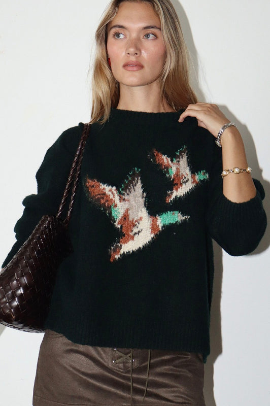 mallard sweater - deep forest