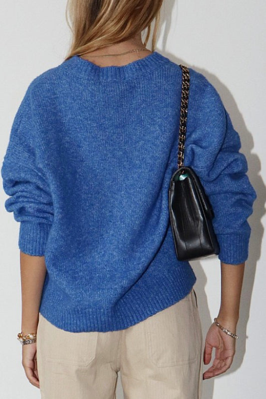 duck sweater - royal blue