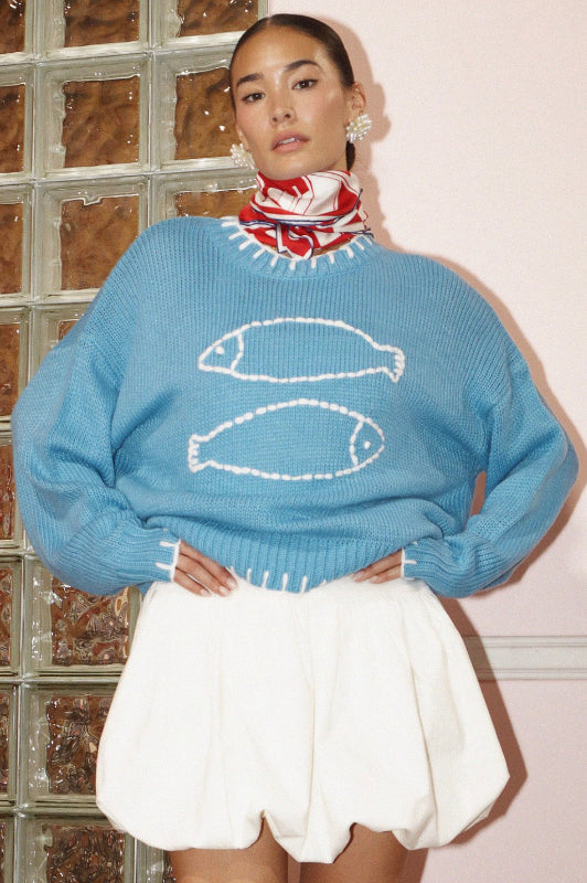 piexe sweater - french blue