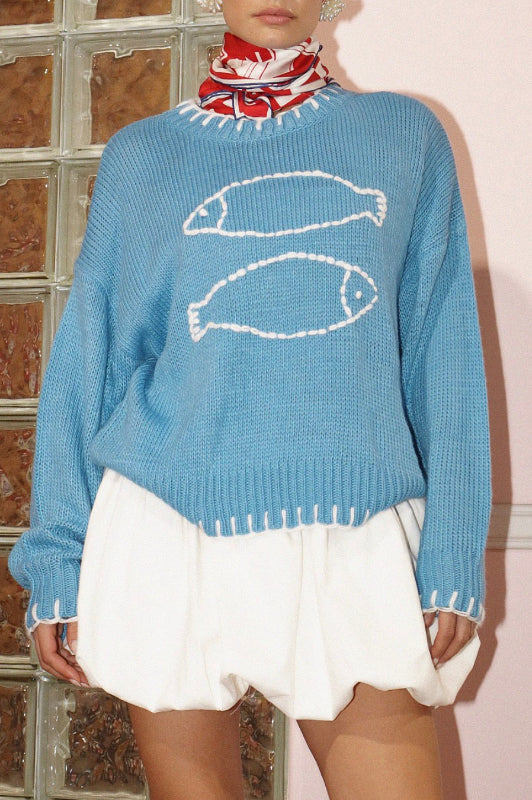 piexe sweater - french blue