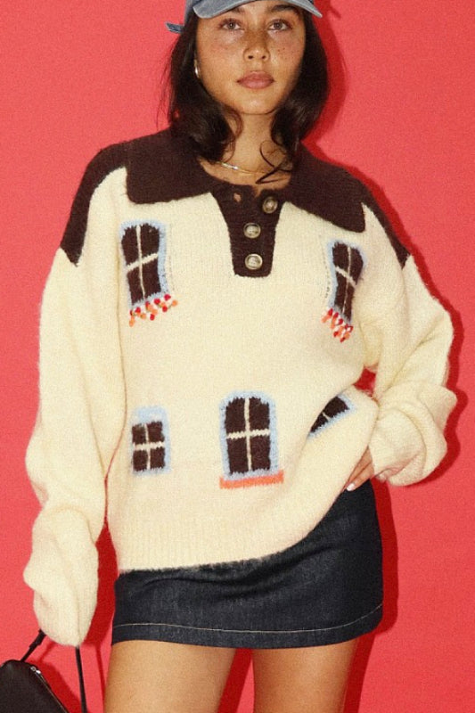 cottage sweater - cream