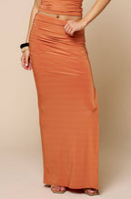 trinity maxi skirt - burnt orange