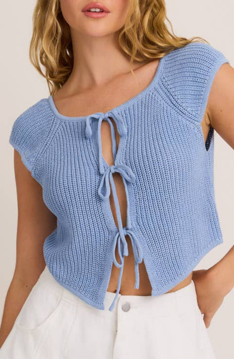 andie top - light blue