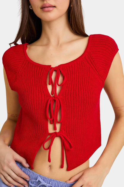 andie top  - red