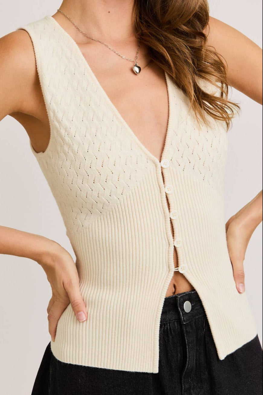 hailey top - cream (FINAL SALE)