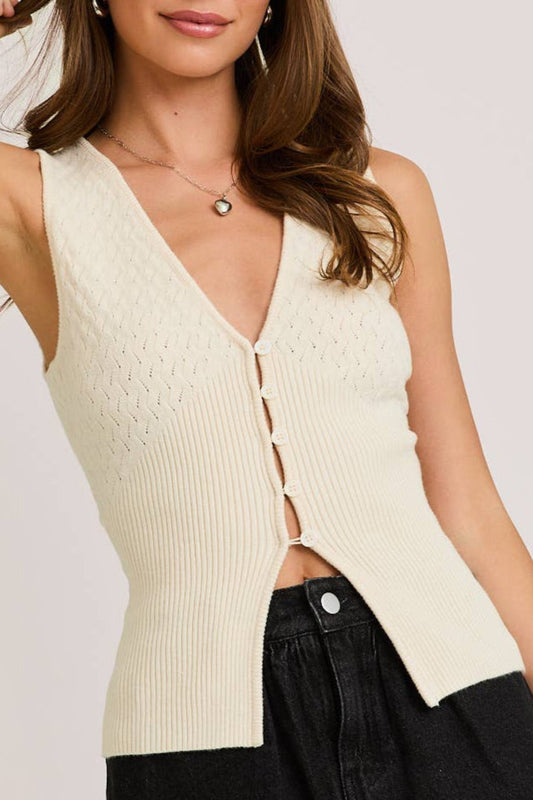 hailey top - cream