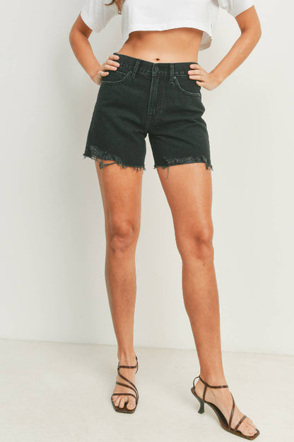 ilandra boyfriend short - washed black (FINAL SALE)