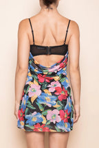 lola dress - black floral