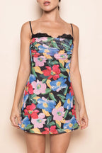 lola dress - black floral