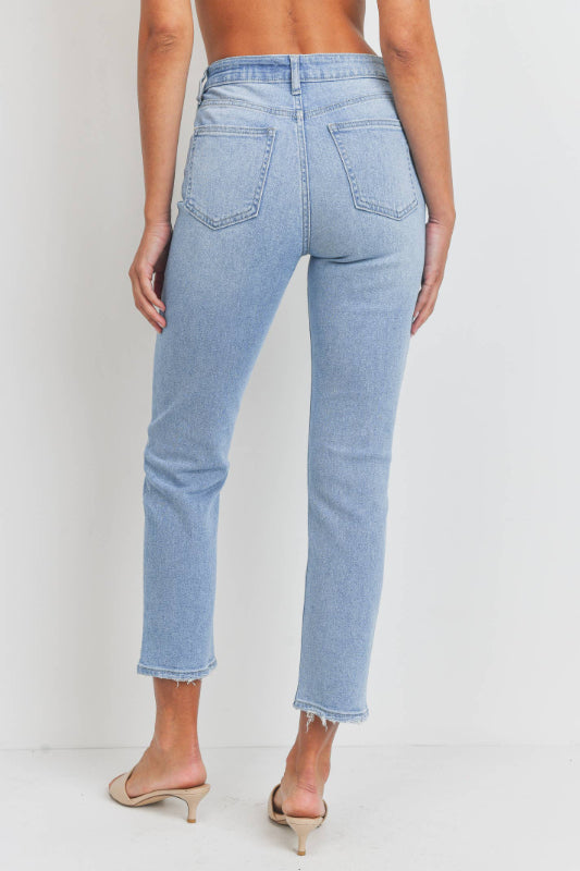 High Rise Classic Straight Jeans