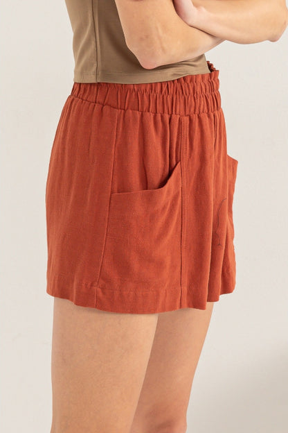 garrison shorts - baked clay