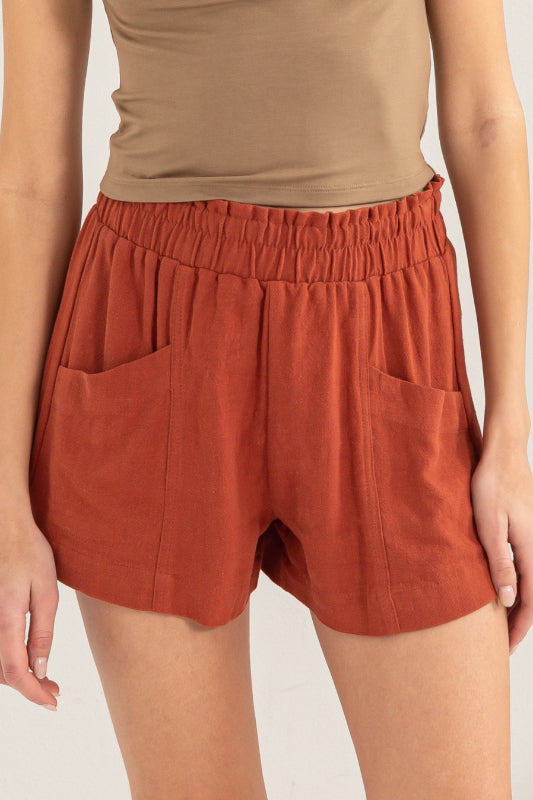 garrison shorts - baked clay