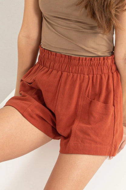 garrison shorts - baked clay